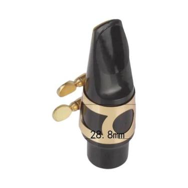 Imagem de Boquilha Para Saxofone Alto, Tenor E Soprano Com Tampa, Fivela De Meta