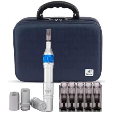 Imagem de Smart Derma Pen Caneta Elétrica de Microagulhamento Sem Fio, Bateria Recarregável, 5 Velocidades, Ajuste 0,25mm a 2,50mm, com Registro Anvisa (Com Maleta)