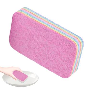 Imagem de Esponja de cozinha reutilizável | reutilizável absorvente removível para tigela doméstica prato de cozinha vaso de banheiro janela