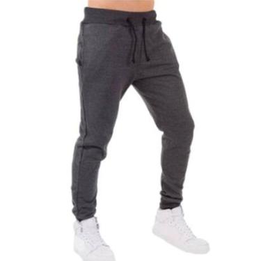 Imagem de Calça Moletom Jogger Vekyo Flanelado Inverno Moda Casual Masculina-Masculino
