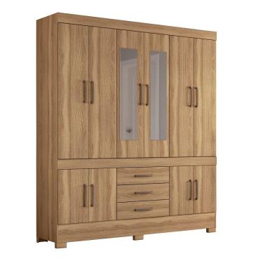 Imagem de Guarda Roupa Casal 10 Portas Com Pés E Espelho 83530el