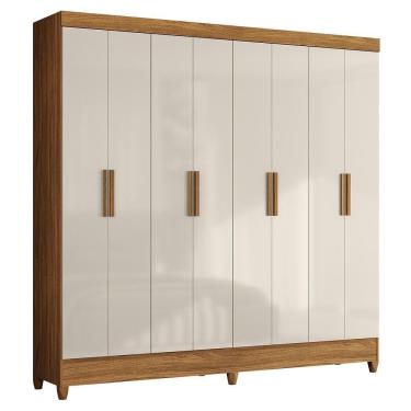 Imagem de Guarda Roupa Casal Marajó 8 Portas Freijó-off White - Moval Freijó-off White