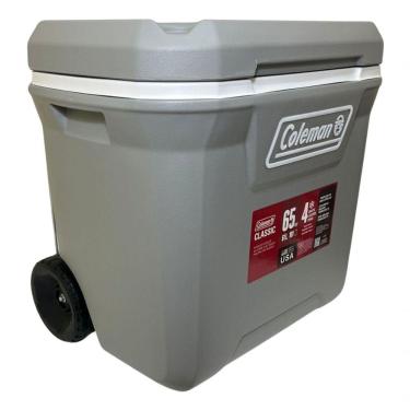 Imagem de Caixa Térmica Coleman Cooler 61,5 Lt 65 Qt Com Rodas Cinza