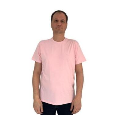 Imagem de Camiseta Sallo Slim Manga Curta Rosa 1157 - Rosa GG-Masculino