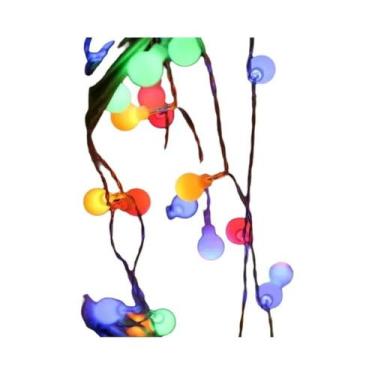 Imagem de Luzes De Cordão Brancas Com Bateria USB, 10, 20, 40, 80, 100 LEDs Para