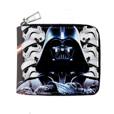Imagem de Carteira Anime Darths Vaders Bifold de couro curto para crianças - Yiw