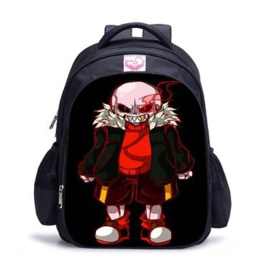 Imagem de Mochila Undertales Sans Cartoon Kids School Oxford 32x17x42cm - Yiweis