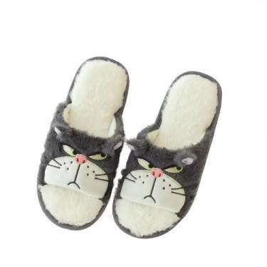 Imagem de Chinelos Lucifers Cat Anime Plush Warm Household Shoes - Yiweisai