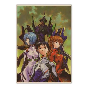 Imagem de Pôster Evas Anime Art 30x40cm Papel 30g sem moldura - yiweisai