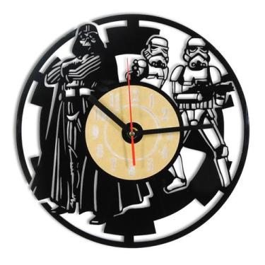 Imagem de Relógio de parede Daths Vaders Stormtrooperss Vinyl Record 30cm - yiwe