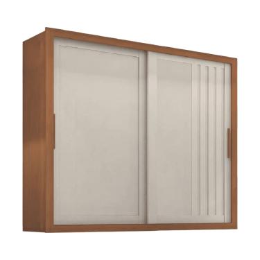 Imagem de Guarda Roupas Casal Ripado 2 Portas de Correr 4 Gavetas Vitta