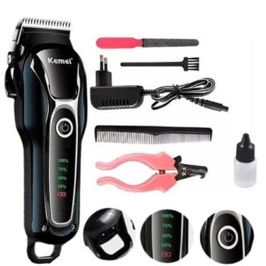 Imagem de Máquina de Tosa Kemei KM-1991  Cortador de Pelo Recarregável e Silenci