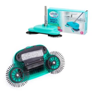 Imagem de Vassoura Mágica Limpeza Varre Limpa Com Pano De Microfibra - StarLimp