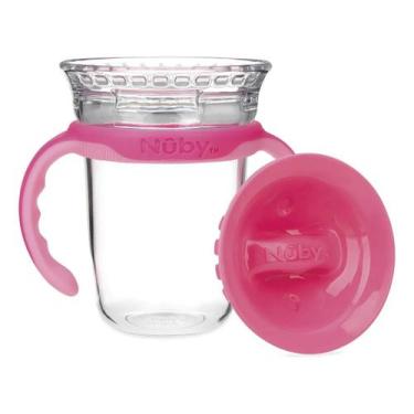 Imagem de Copo Bebê Alça Antivazamento Treinamento Bico Silicone 240ml - Nuby, R