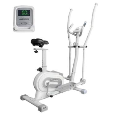 Imagem de Elíptico Oneal Eletromagnético Condomínio Branco Painel Lcd
