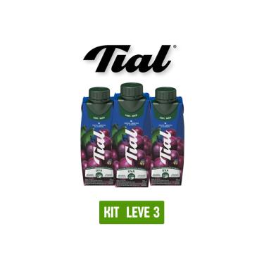 Imagem de Suco Tial 100% Uva 250Ml - Kit 3 Unidades