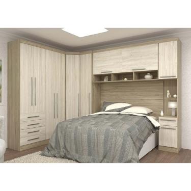 Imagem de Guarda Roupa Casal de Canto Master 10 Portas 5 Gavetas Avela Rustico-Artico Rustico Luciane Móveis