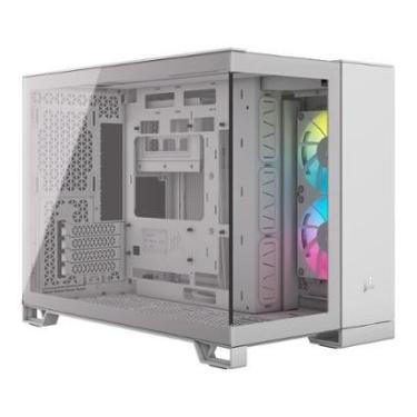 Imagem de Gabinete Gamer Corsair 2500X LINK Tempered Glass mATX Mid-Tower, 2x FANs, - CC-9011268-...