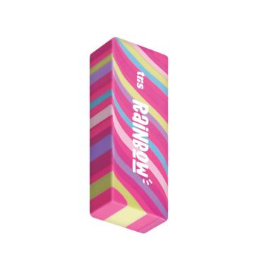 Imagem de Borracha Tris Rainbow Arco-Íris Livre de PVC e Atóxica 6,2X2,2X1,2CM 1 Unidade Rosa