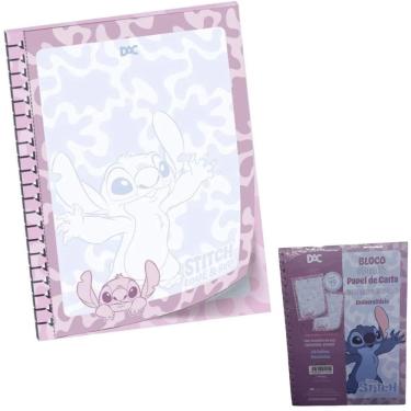 Imagem de Bloco de Papel de Carta DAC Smart Universitário Stitch sem Pauta 20CM X 27,5CM 48 Folhas Azul