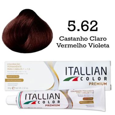 Imagem de Coloração Itallian Color 5.62 Castanho Claro Vermelho Violeta - Italli