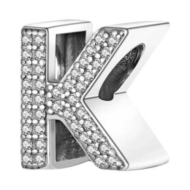 Imagem de Pulseira De Prata 925 Com Berloques De 26 Letras Clássicas Para Mulher