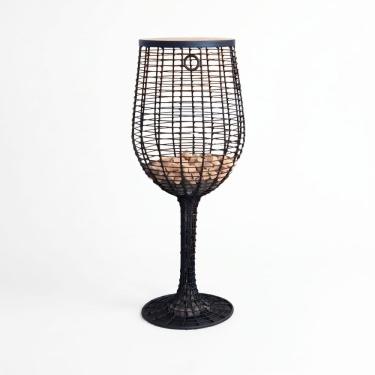 Imagem de Porta Rolha Mesa Taça Mesinha Centro Para Adega Sala Vinho
