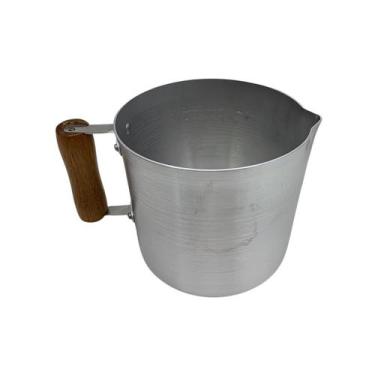 Imagem de Fervedor Pequeno 14cm Leiteira Canecão de Alumínio - ALUMÍNIO FORTE DE