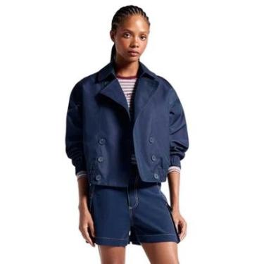 Imagem de Casaco Hering Trench Coat Feminino Box Empapelado-Feminino