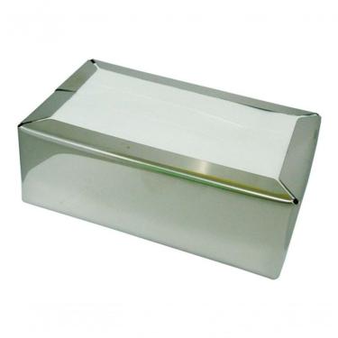 Imagem de Porta Guardanapo Kit 10 P Papel Tv Inox Deitado para Papel 14x14 cm em Inox 430 Superfície Polida Inox Higipack