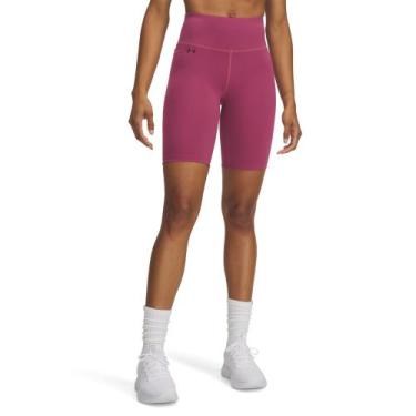 Imagem de Shorts de Treino Under Armour Motion Bike Feminino, Rosa, GG