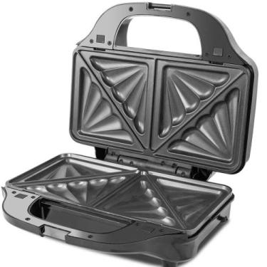 Imagem de Grill e Sanduicheira Philco PGR17PI Chapas Removíveis 900W, Preto, 110