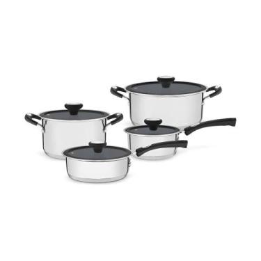 Imagem de Jogo de Panelas Tramontina Solar Ceramic 4 Peças em Aço Inox