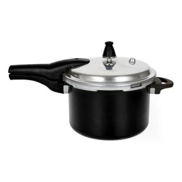 Imagem de Panela de Pressão Cerâmica de Indução Preta 4,2L - BRINOX, Preto