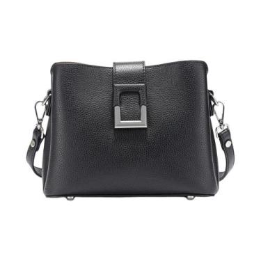 Imagem de Bolsa De Ombro Feminina Em Couro Genuíno Branco Zency Designer Grande 