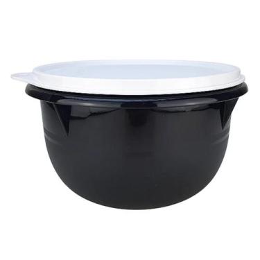 Imagem de Tigela Batedeira 2 litros Preta tampa Branca Tupperware