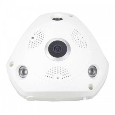 Imagem de Camera Ip Seguranca Hd 360 Wifi Lente Olho De Peixe 1,3 Mp - Lotus