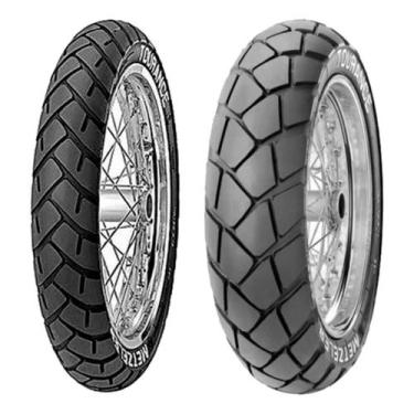 Imagem de Par Pneu Metzeler Moto 110 80 19 130 80 r17 Tourance