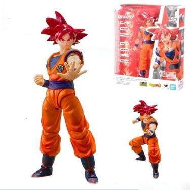 Imagem de Boneco Goku Deus Super Saiyajin Dragon Ball  Red SHFiguarts - Bandai
