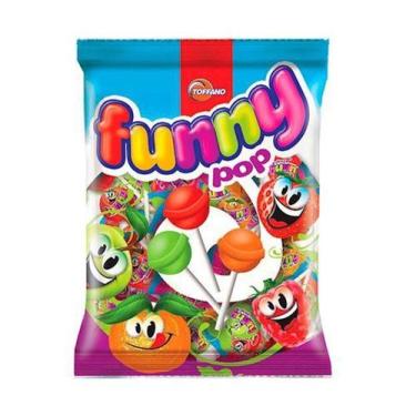Imagem de Pirulito Funny Pop Frutas 600g