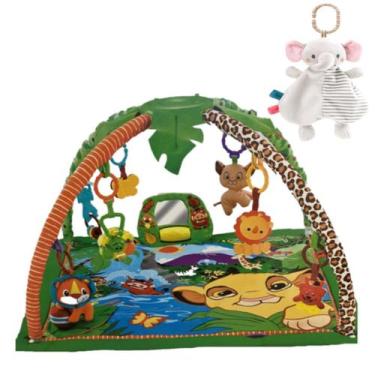Imagem de Tapete Atividades Bebê Interativo Selva + Brinquedo Elefante - Color B