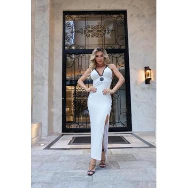 Imagem de Vestido lux ponto de luz maria gueixa, Off white lux, G