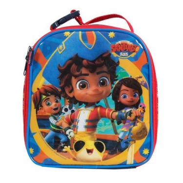 Imagem de Lancheira Escolar Santiago dos Mares Nick Jr Dermiwil, Azul