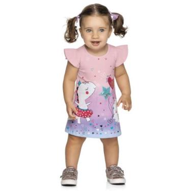 Imagem de Vestido Dino Elian Rosa Claro-Planeta kids