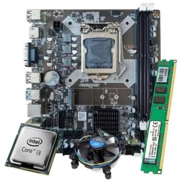 Imagem de Combo Placa Mãe 1150p FNX H81 + Cpu I3 G4 4170 + DDR3 8gb