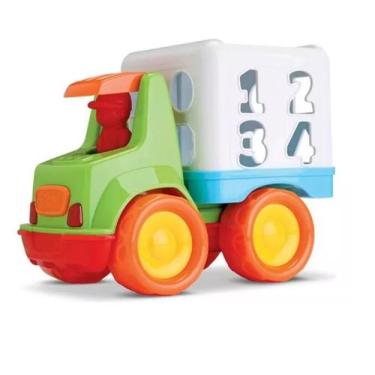 Imagem de Caminhão Baby Truck Encaixes C/ 20 Peças Roma Brinquedos - Ref. 0251, 