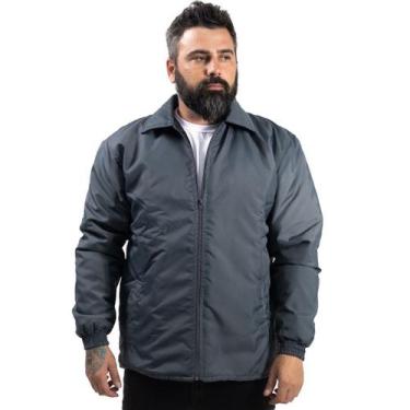 Imagem de Blusa de Frio Nylon Grossa Acolchoada inverno - Mauá Uniformes, Cinza,
