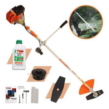 Imagem de Roçadeira & Aparador De Grama Vr430s Vulcan + Óleo Stihl 2t - Vulcan T