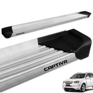 Imagem de Estribo Lateral Captiva 2008 a 2017 Aluminio Natural A3 - Gtnox