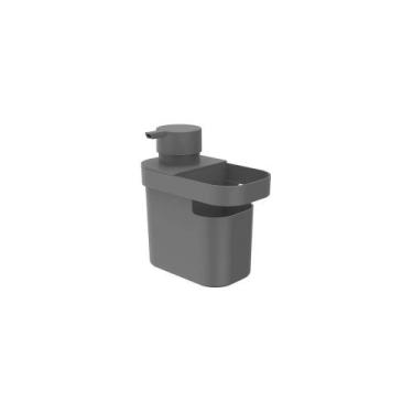 Imagem de Dispenser de Detergente e Organizador 650ml Chumbo Ou, U